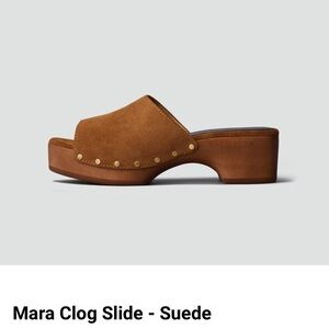 Rag & bone suede clogs.
